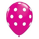 Party decoration Pink Polka dot balloons (12) latex