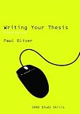 Writing Your Thesis (SAGE Study Skills Series)