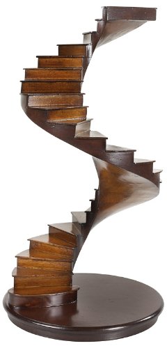 Spiral Stairs Wood Decor Accent