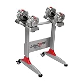 Lifecore Corebell 5- to 30-Pound Adjustable Dumbbell System with Stand