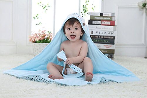 Baby Swaddle - Baby Blankets - Nursery Swaddling Blankets - 100% High Quality Velvet & Cotton - Feather Light - Hypoallergenic (Blue)