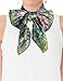 Dahlia Women's 100% Square Silk Scarf Gustav Klimt Farm Garden with Sunflower