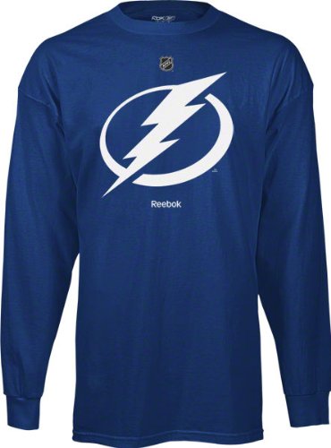 Reebok Tampa Bay Lightning Primary Logo Long Sleeve T-Shirt - Royal Blue (XX-Large)