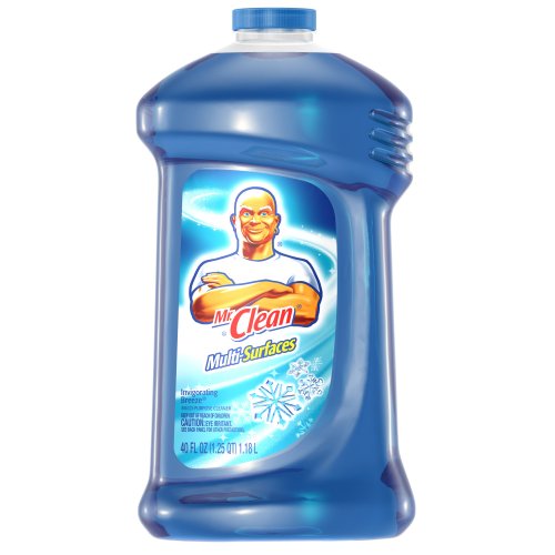 Mr. Clean Invigorating Breeze Multi-Surfaces Liquid, 40-Fluid Ounces Bottles (Pack of 9)
