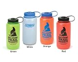 32 oz HDPE Wide Mouth Loop Top Water Bottle - In Your Choice of Colors