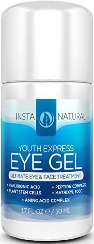 InstaNatural THE BEST Eye Cream For Dark Circles, Puffiness, Wrinkles & Bags - Best Under Eye Gel For Eye Bags, Crows Feet and Fine Lines -All Natural- 1.7 Ounces by InstaNatural