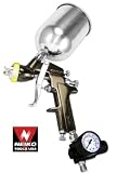 Pro-Grade 1.7mm HVLP Air Spray Gun - Gun Metal Finish