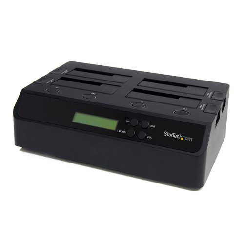 StarTech.com 4 Bay USB 3.0 eSATA to SATA Standalone 1:3 HDD Hard Drive Duplicator Dock On Sale