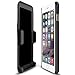 iPhone 6 Plus Case, F-color&trade Two-in-One Design Slim Hard Shield Layer Holster Case with Kickstand and Locking Belt Swivel Clip for Apple iPhone 6 Plus 5.5 Inch, Black