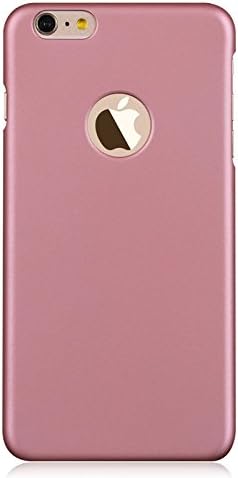 iPhone 6 plus 5.5" Case,Ciciwong Clear Plastic Grind Arenaceous Case Cover for Apple iPhone 6 Plus(5.5 Inch)-Rose Pink