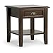 SIMPLIHOME Bedford SOLID WOOD Universal TV Media Stand, 53.9 inch Wide, Living Room Entertainment Center, Storage Cabinet with Glass Doors, for Flat Screen TVs up to 60 inches in Dark Tobacco Brown
