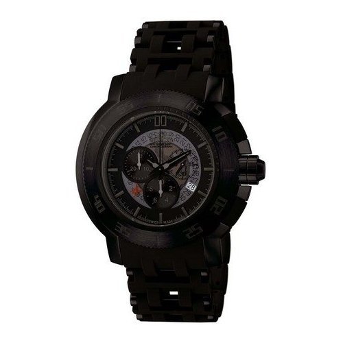 Invicta Men's 5915 Sea Spider Collection Chronograph Black Polyurethane Watch