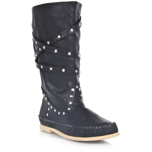 Qupid Marcita-05 Studded Vintage Boot