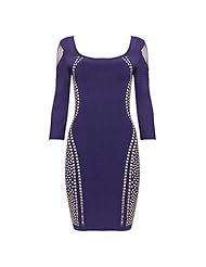 Sexy Long Sleeves Nylon/Rayon/Spandex Mesh Bandage Dress 