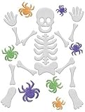 Skeleton Glitter Large Gel Cling Skeleton Glitter Large Gel Cling