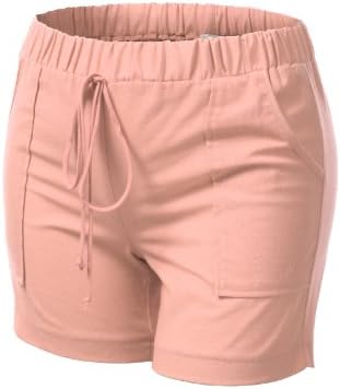 J.TOMSON PLUS Womens Linen Shorts Plus Size PEACH X-LARGE