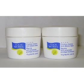 Click here to buy Avon Foot Works Friction Control Anti-Blister Balm (2 Pack) .35oz Each by Avon.