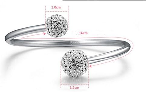 CAETLE®Korea Women's Cute 925 Sliver Bracelets Christmas N035 Adjustable