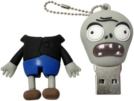 Horror Zombie Crazy Eyes Halloween Monster keychain 4GB USB Flash Drive - in Gift box - with GadgetMe Brands TM Stylus Pen