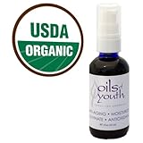 Organic Skin Care Serum by Oils of Youth | 2 Ounce Bottle - 2 Month Supply | USDA Certified Organic Anti Aging & Anti Wrinkle - Cleansing and Moisturizing Oils - Make-up Remover & Make-up Primer - No Risk