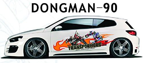 Itasha 2pcs Tf Auto Vinyl Sticker Ironhide Car Stickers Bumblebee Car Vinyl Sticker &amp; Optimus Prime Whole Car Vinyl Decal for Both Sides (Ironhide style 2)