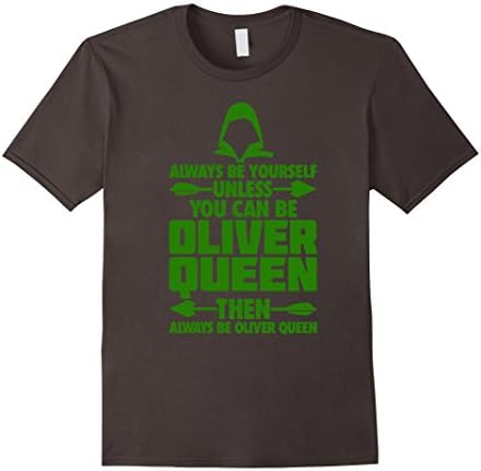 Men's Oliver Queen Arrow Always be yourself t shirt hoodie gift XL Asphalt