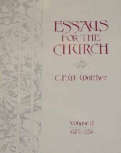 essays for the church volume 2 1877 1886