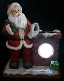Solar Powered Santa With Chimney