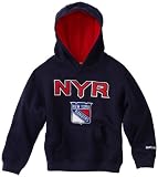 NHL Youth New York Rangers Sportsman Pullover Fleece Hoodie - R58C4Pmm (True Navy, Small)