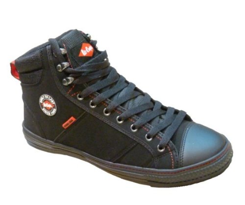 LEE COOPER Steel Toe Safety Boots Hi Top Trainers Black UK 9 EU 43
