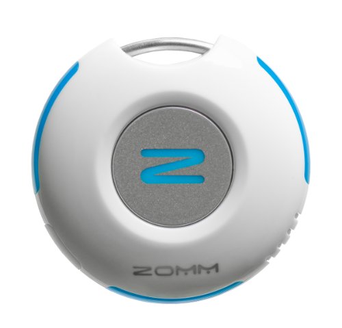 ZOMM Wireless Leash for Mobile Phones, Bluetooth Speakerphone, and Personal Safety Device (White)