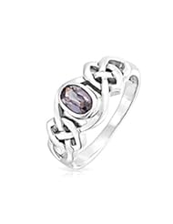 Jewelry: Bling Jewelry Color Shift Alexandrite Celtic Knot Gemstone Ring 925 Silver - Bling Jewelry