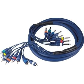 AV Link 8-Channel RCA-1 4 Recording Snake (6 meters) by 