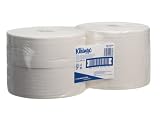 Kimberly Clark Kleenex MiniPack of two ply white midi jumbo toilet tissue rolls, PACK of 4 rolls