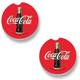 Click here to buy Coca-Cola Car Coaster - 2 Pack by TerraCoasters.