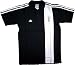 Sports : adidas Poloshirt schwarz/wei&szlig; aus 100% Baumwolle