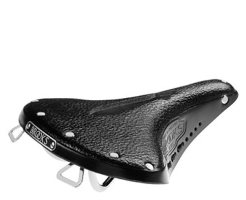 Brooks Saddles Imperial B68 S Bicycle Saddle with Hole and Laces (Women's, Single Steel Rail, Black)