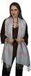 Silk Shawl / Wrap with Stripe Design (28"X78")