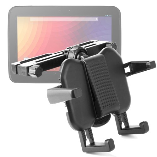 DURAGADGET Fixation support appui tête ajustable voiture pour Google Nexus 10 Tablette Android 4.2 Jellybean et Wi-fi - Garantie 5 ans