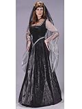 Queen Of The Night Sorceress Black Gown Halloween Costume