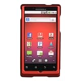Motorola Triumph Rubberized Hard Protector Case - Red