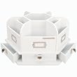 DESKTOP CAROUSEL-WHITE 12WX14DX8.25H