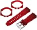 TechnoMarine S1034 Cruise 17-mm Red Gel Strap with buckle and Two Covers