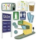 Boutique Themed Ornate Stickers: Car Trip