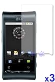 LG GT540 Optimus Crystal Clear Screen Protector ( 3 Pack )