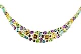 18K Cobblestone Multi Gemstone & Diamond Necklace by Palermo