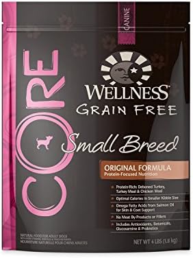 Wellness CORE Natural Grain Free Dry Dog Food - Small Breed Recipe - 4 -Pound Bag