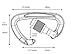 Big Wall Traverse - UIAA Certified 25kn Aluminum Carabiners - Screw Lock, Straight Gate or Bent Gate - Grey with Blue Screw Lock (10 Pack)