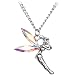 Aurora Stainless Steel Cubic Zirconia Fairy Necklace