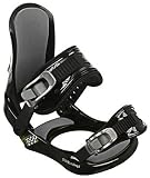 5150 1000 09 Youth Hard Snowboard Bindings - Small - Black